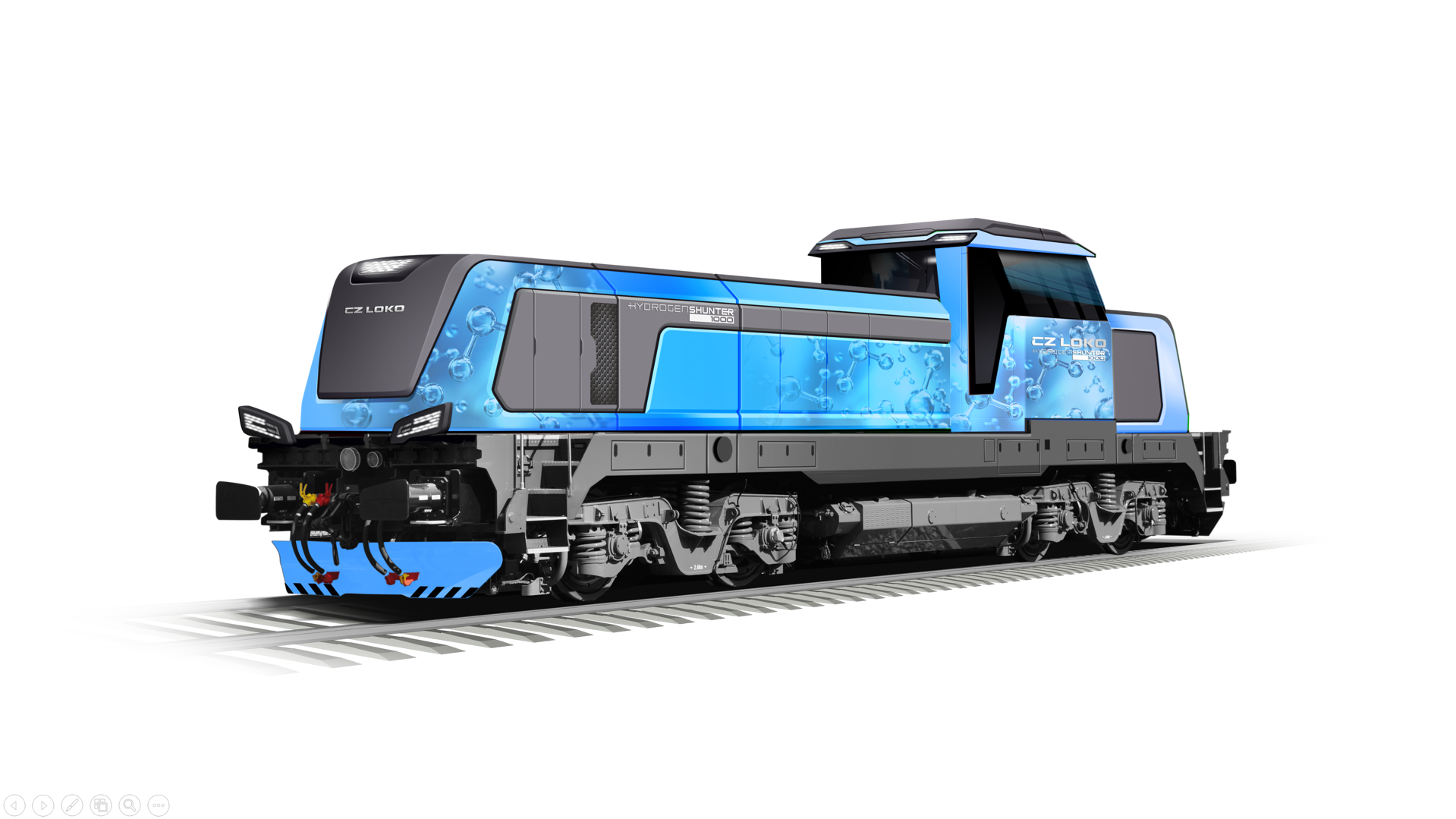 3D-model of HydrogenShunter 1000 locomotive by CZ Loko