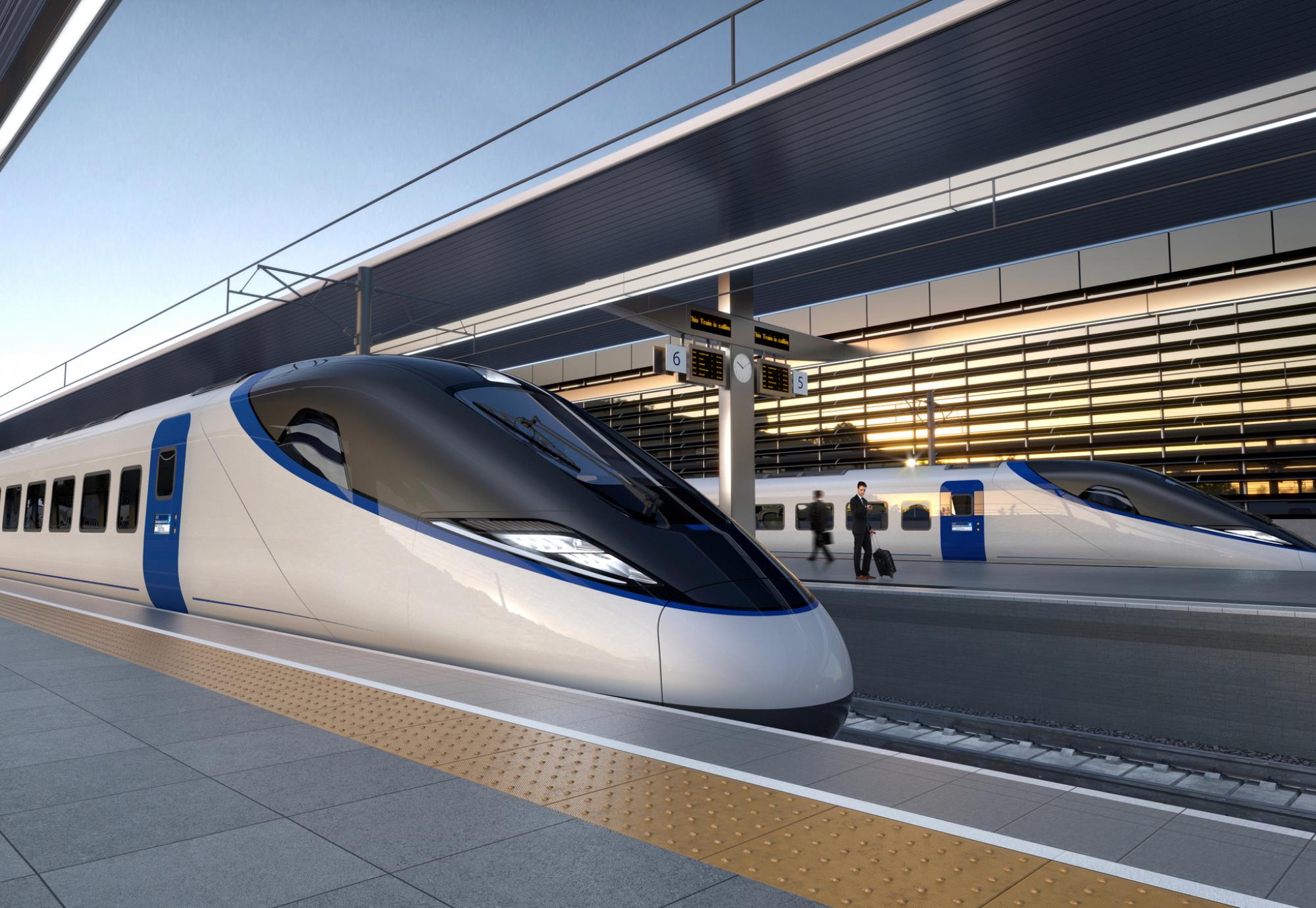 Design project of Alstom-Hitachi high-speed train for HS2 line in the UK