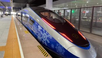 China launches new high-speed trains for Winter Olympics