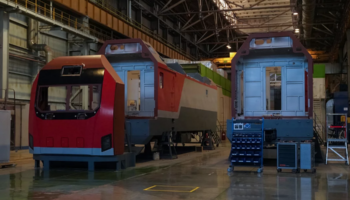 The assembly of the new 3ES8 electric locomotive is at the final stage