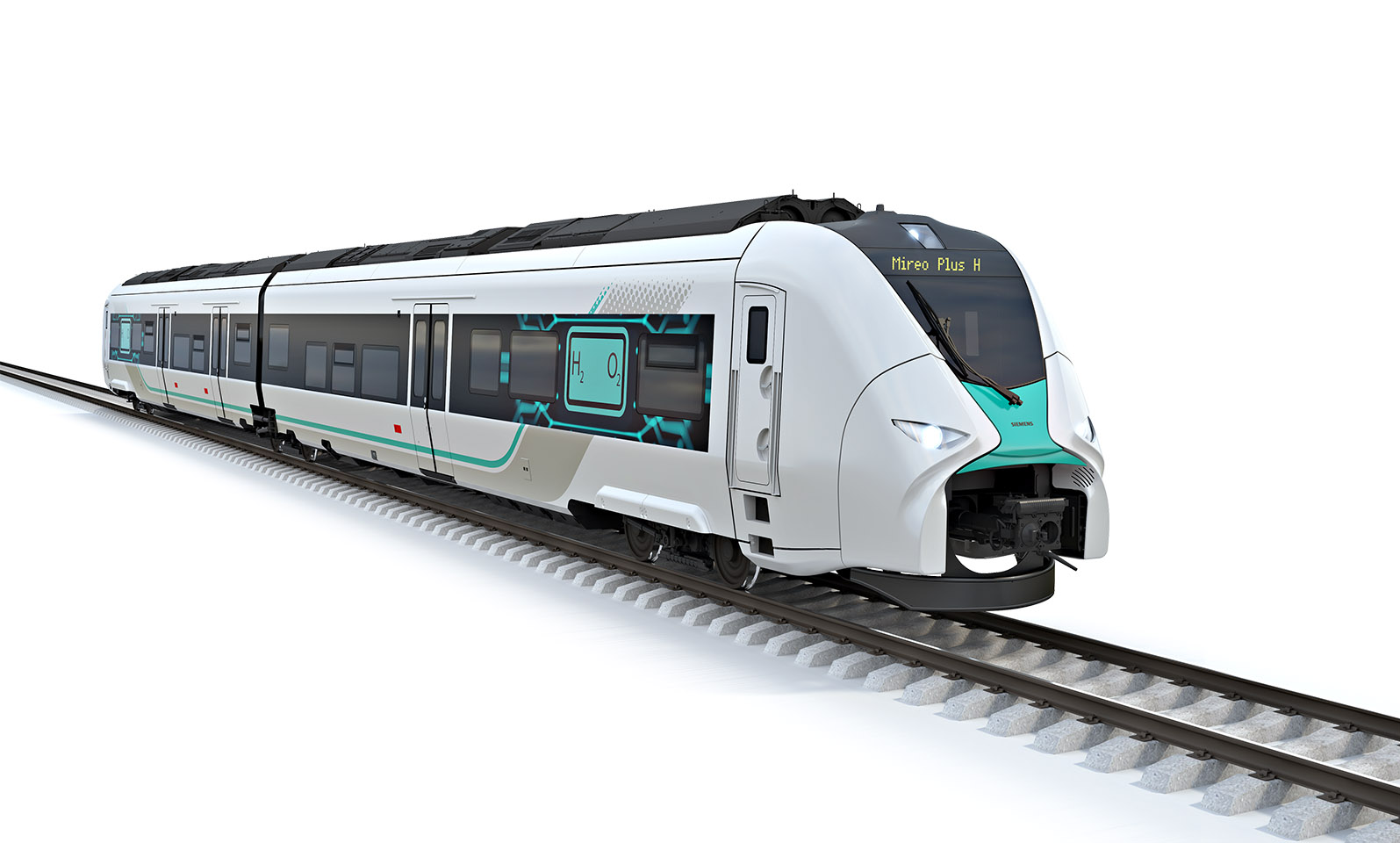 Mireo Plus H hybrid train render from Siemens Mobility
