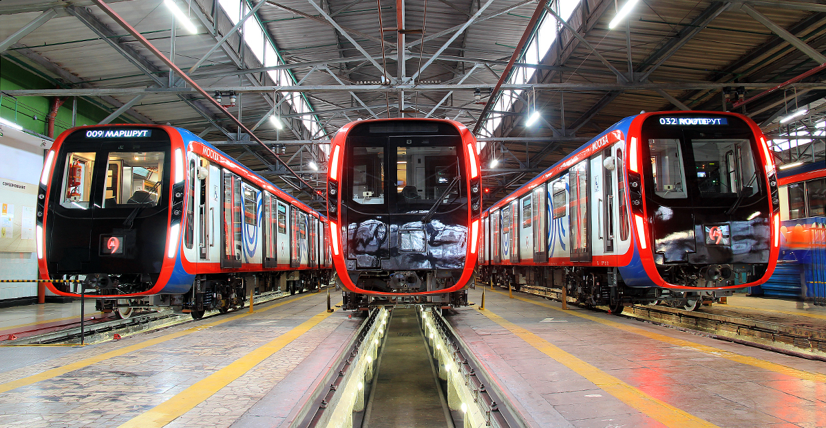 Moscow-2020 metro trains manufactured by TMH