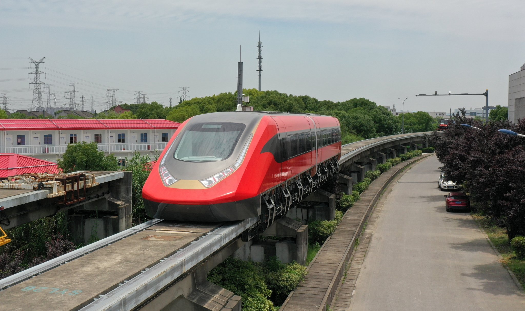 China’s first commercial Maglev train