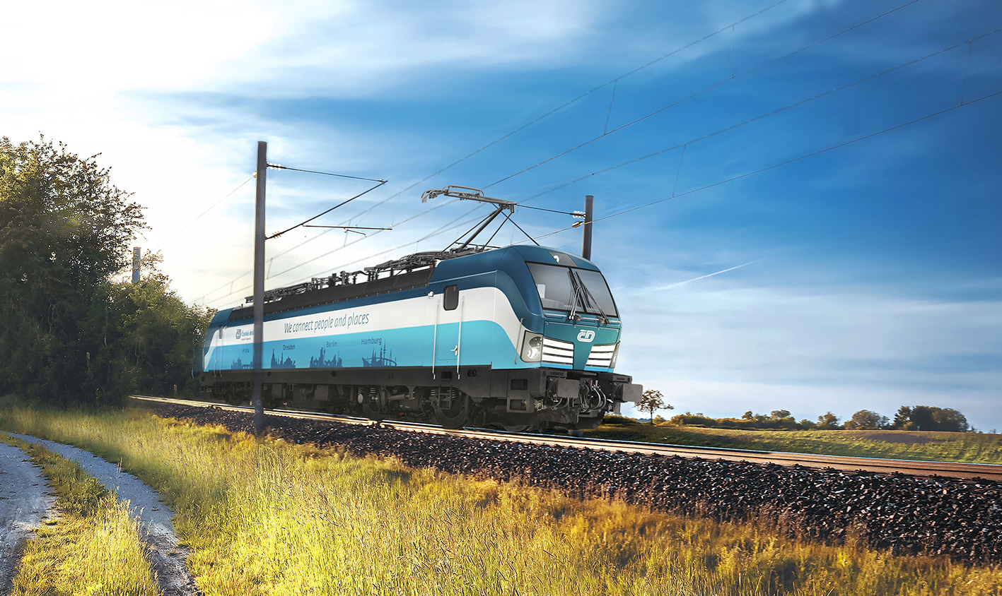 Render of the Vectron MS locomotive for ČD