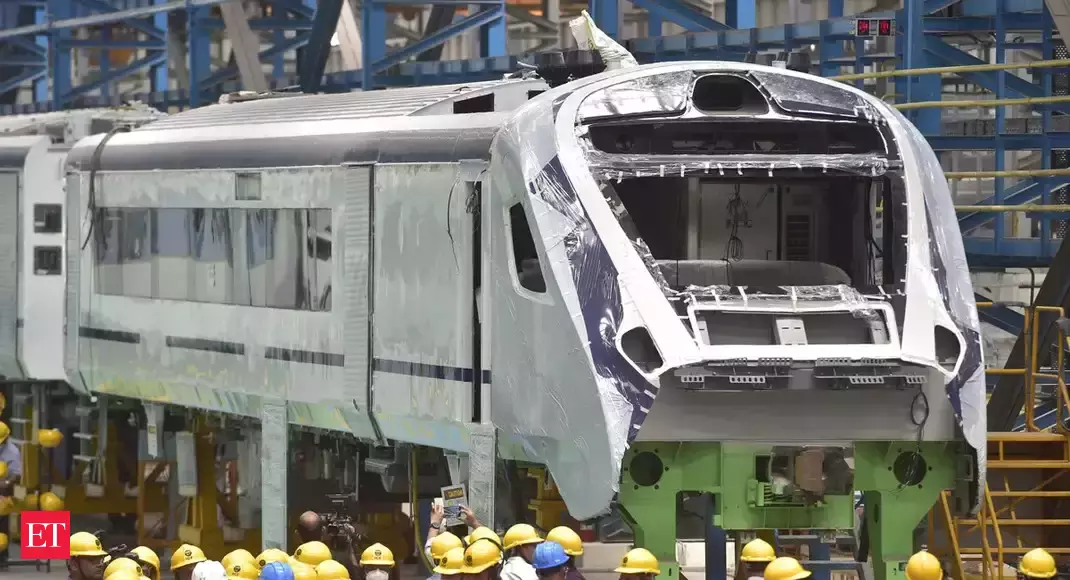Production of the Vande Bharat EMU of second generation at the Integral Coach Factory.
