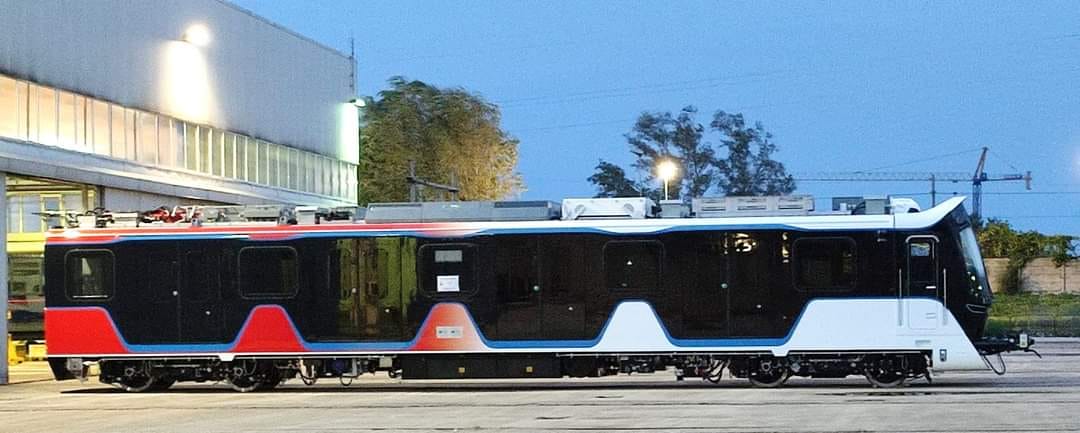 Metro train manufactured by Titagarh in Italy