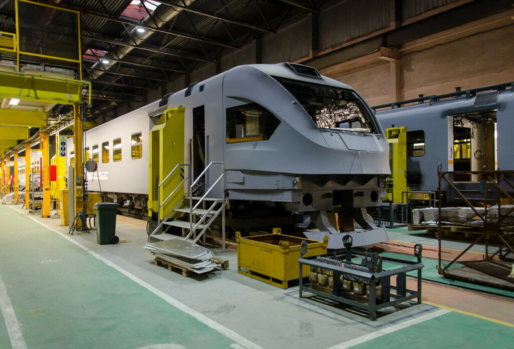 Production of the EP2D electric train at Demikhovo Engineering Works
