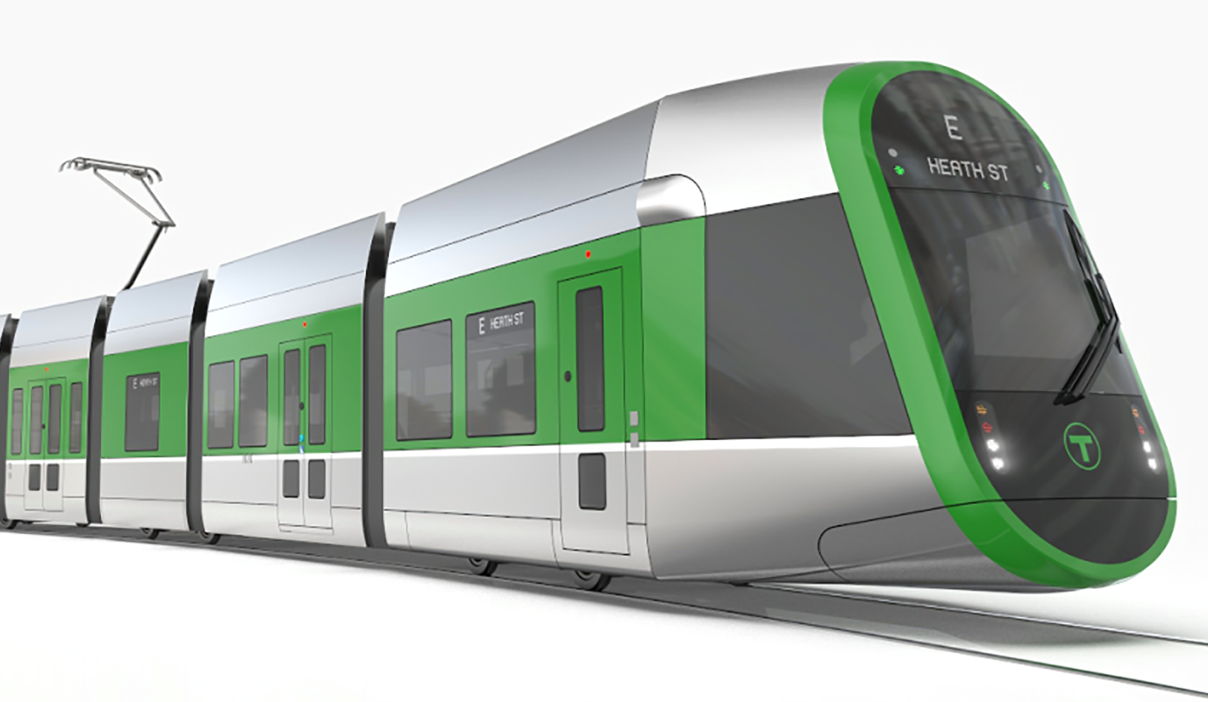 Render of a Type 10 tram for Boston