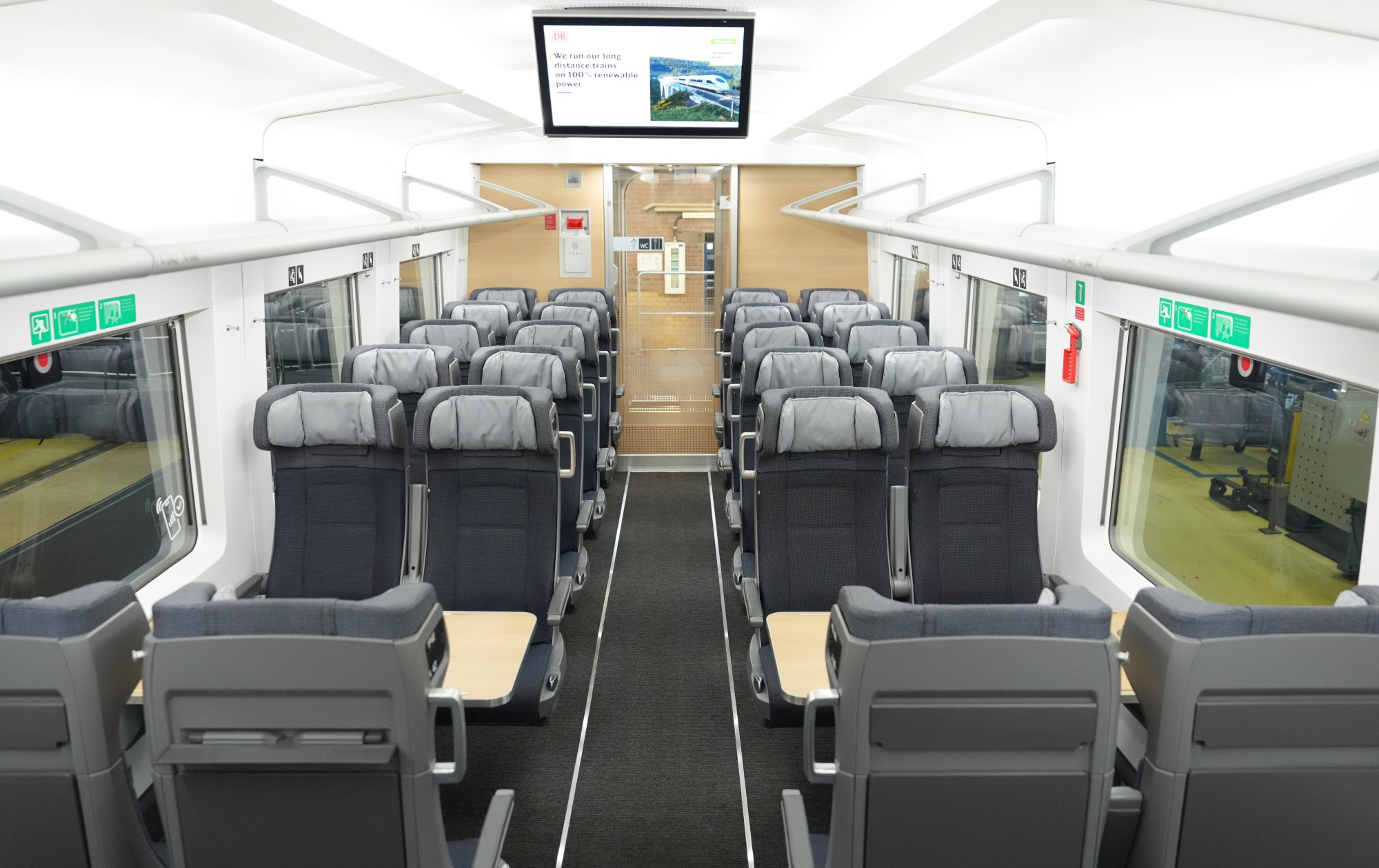 Interior of the first ICE L coach by Talgo