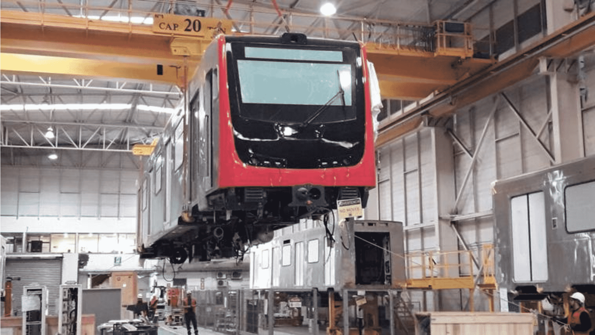 Alstom rolling stock production for the metro of Santiago, Chile