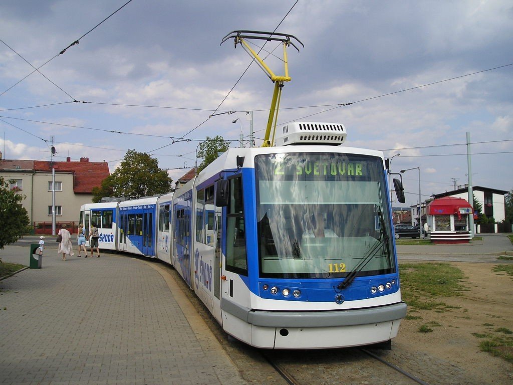 First Skoda’s five-car LRV, Vectra 05T, in Plzen
