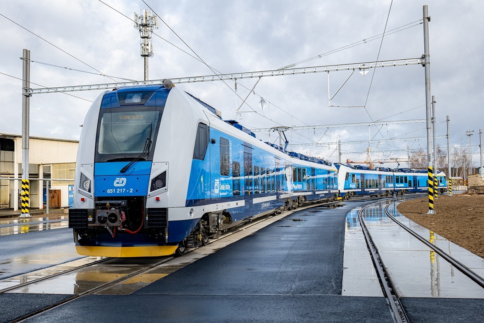 Acceptance of the first two RegioPanter EMUs by Skoda built for the South Bohemian region, January 2022