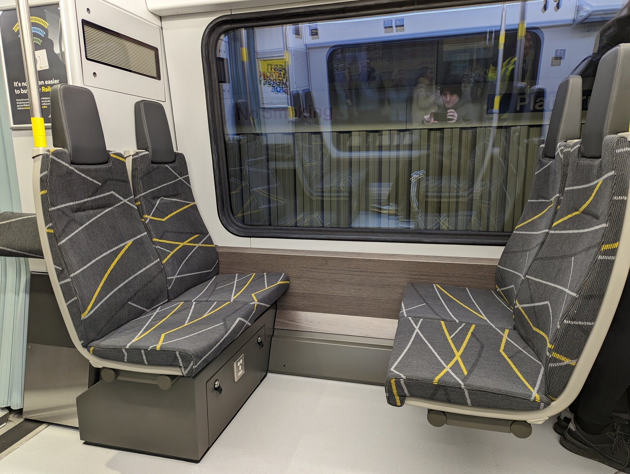 Interior of the hybrid Rail Class 777 IPEMU by Stadler