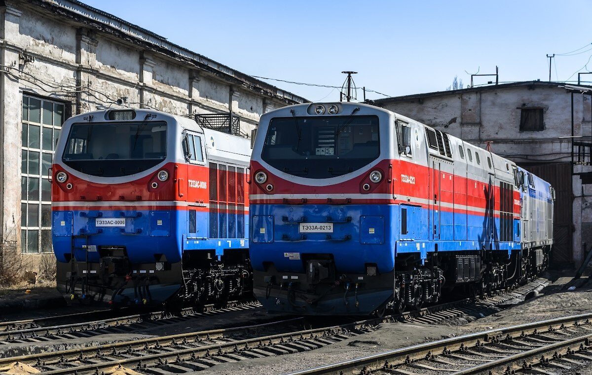 TE33A diesel locomotives produced at Wabtec’s plant in Kazakhstan