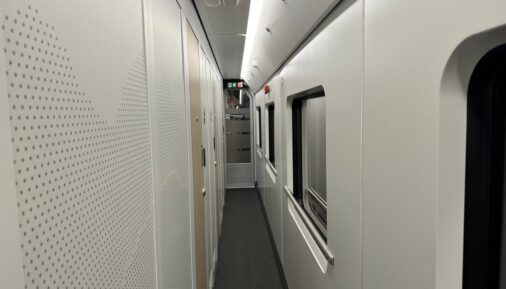 The corridor of the NightJet