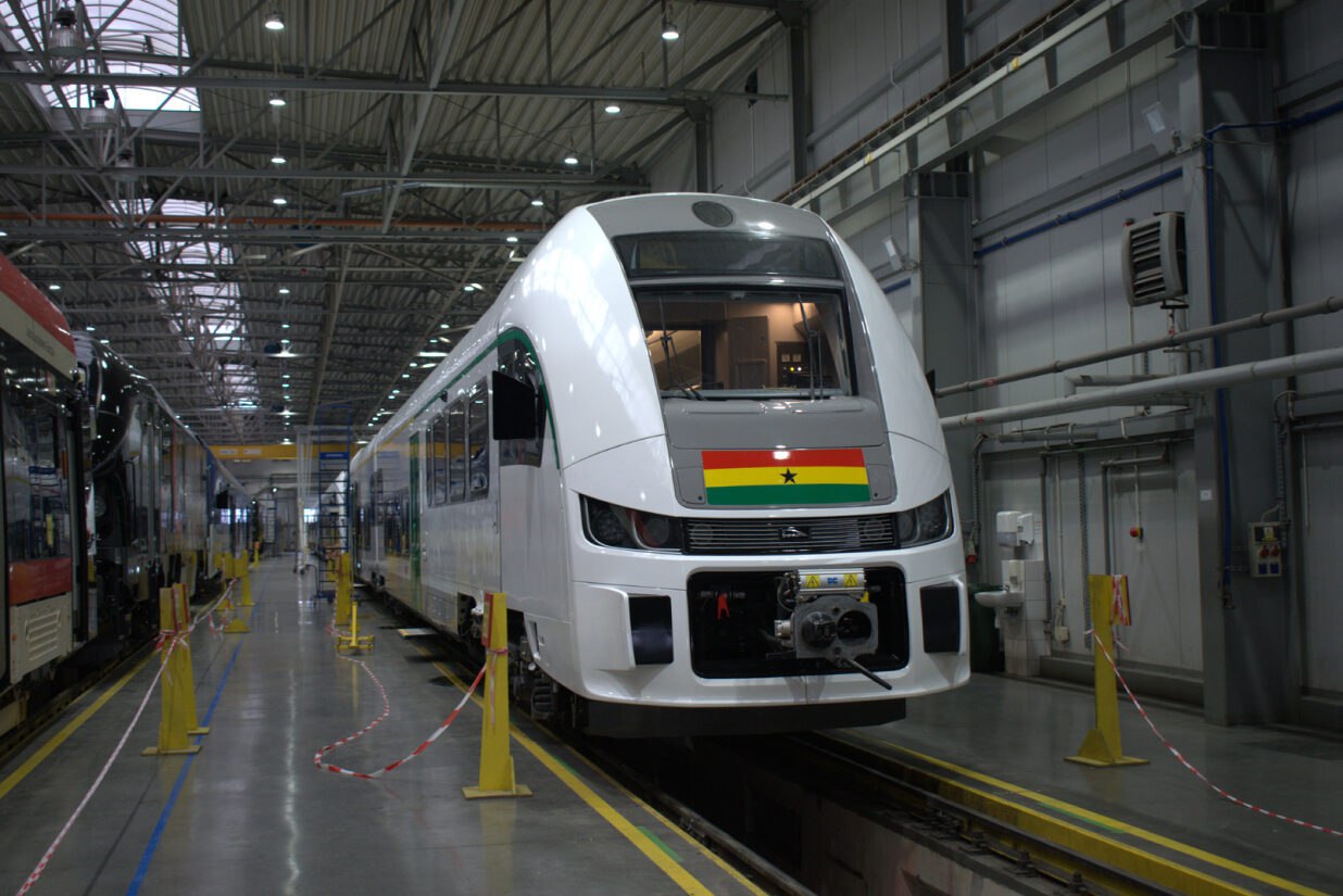 The new DMU for Gnaha at the plant in Bydgoszcz, Poland