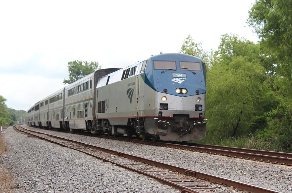 Amtrak's train on the route