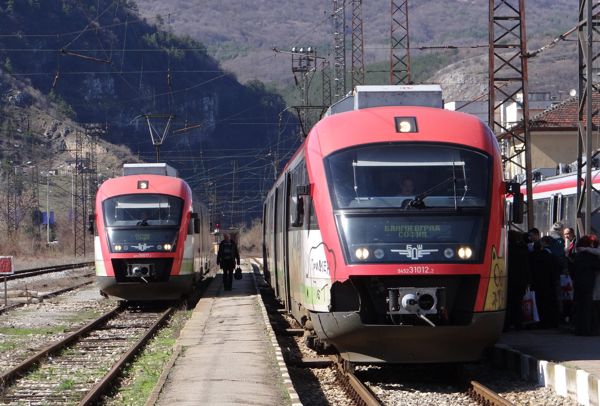 The Siemens Desiro trains on the BDZ network