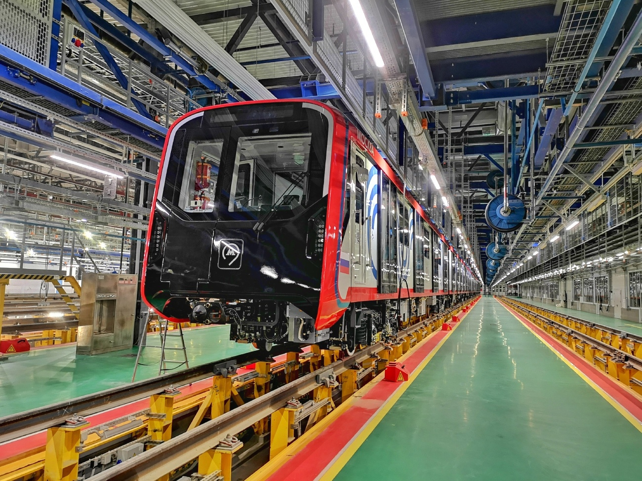 The first Moscow 2024 train in the Aminievskoye depot