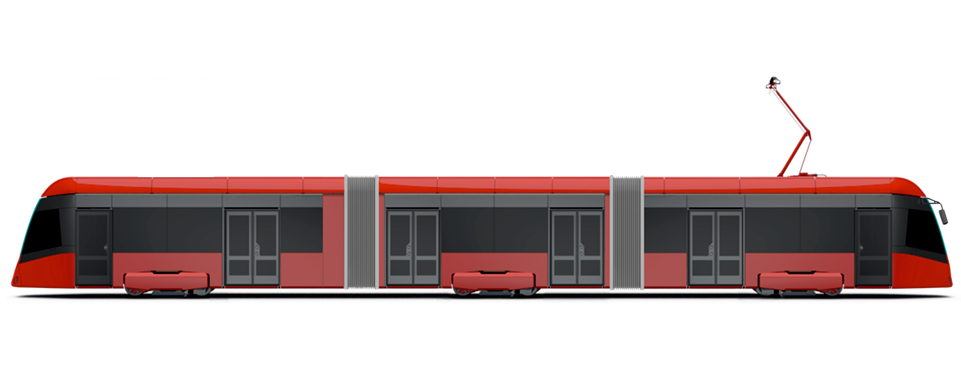 Rendering of the Т856 tram by BKM Holding for Nizhny Novgorod