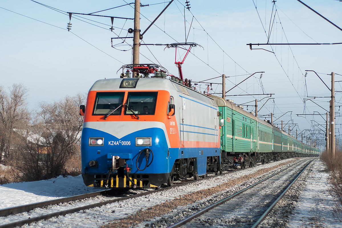The KZ4Ac mainline passenger electric locomotive from CSR in Kazakhstan
