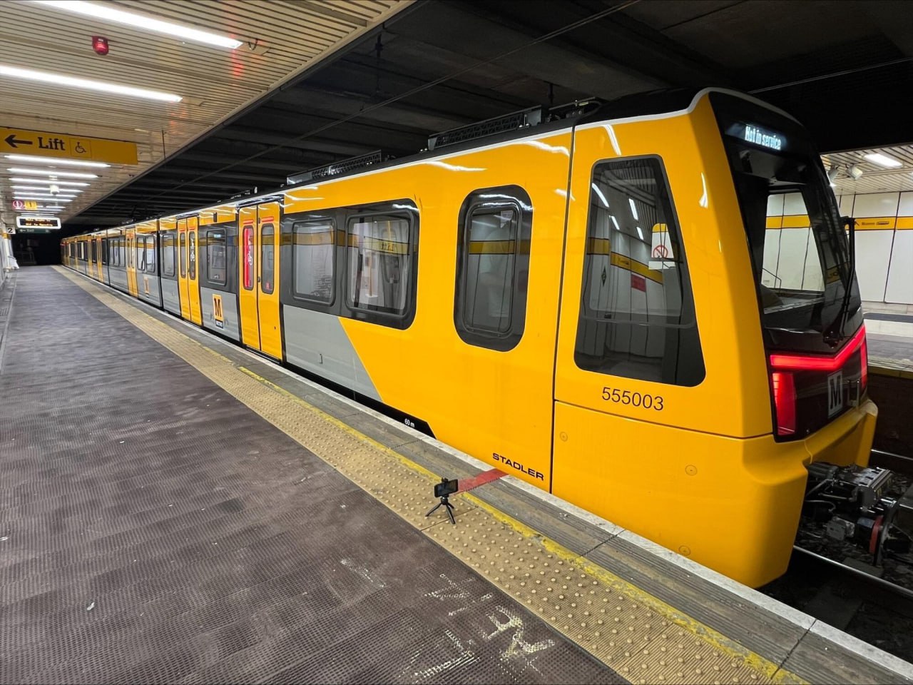 The 555 Class train for the Tyne and Wear Metro by Stadler