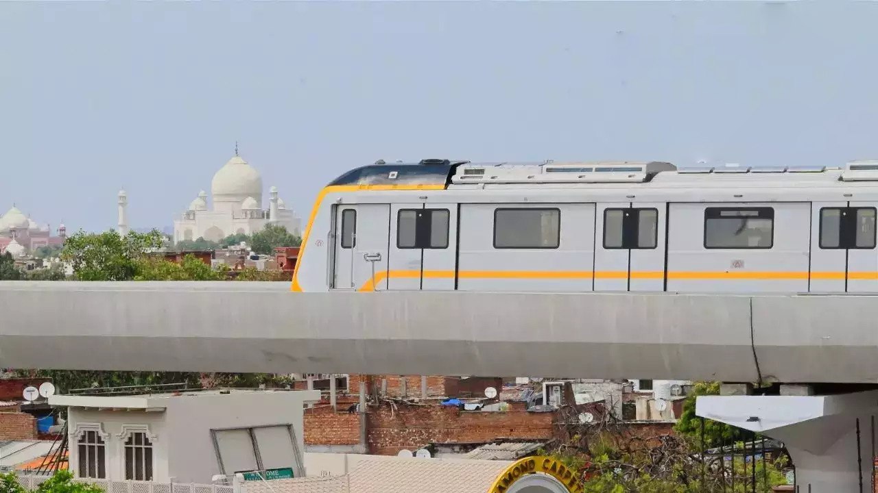 The Alstom Movia metro train for Agra