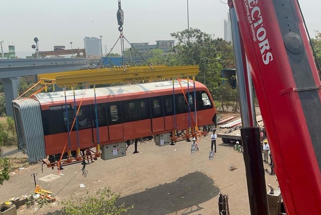 The first monorail train by Medha Servo Drives and SMH Rail for Mumbai