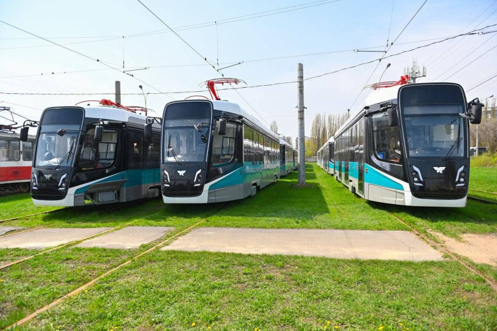 The single-car 71-628-02 trams from UKCP for Lipetsk, Russia
