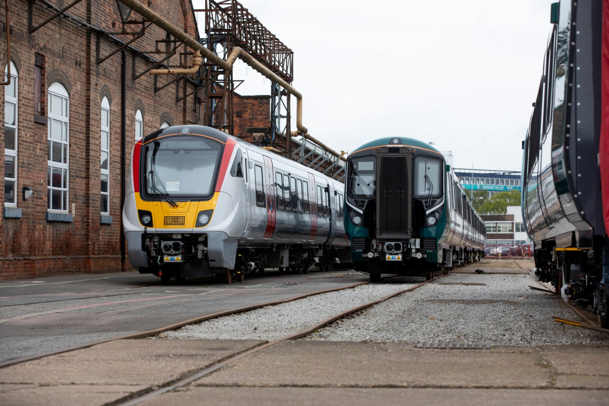 The Alstom trains at its Derby plant