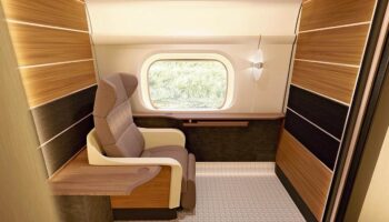 JR Central presents rendering of private compartment for Shinkansen